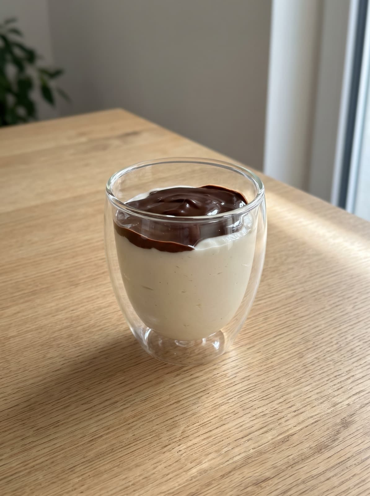 Proteinreiches veganes Creme-Dessert