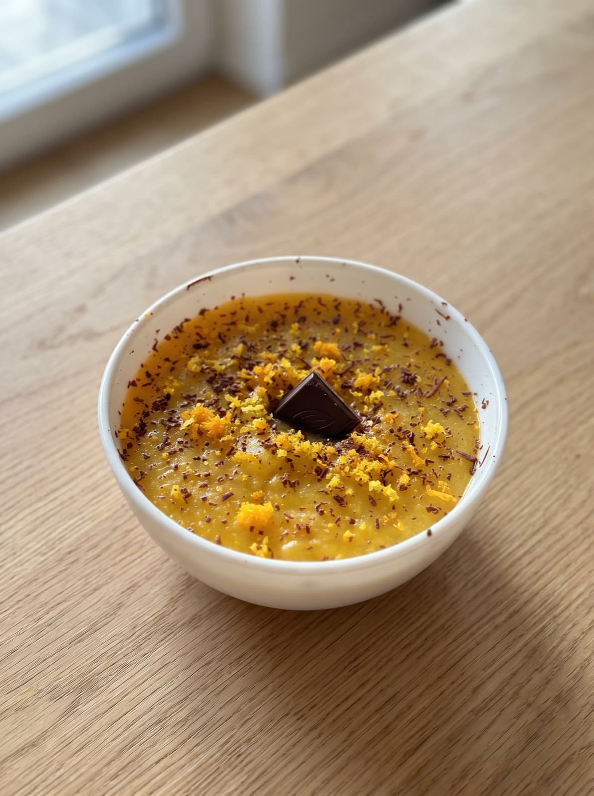 Weihnachtlicher Orangen-Schoko-Pudding